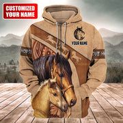 Personalized Name Love Horse All Over Printed Unisex Shirt