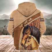 Personalized Name Love Horse All Over Printed Unisex Shirt