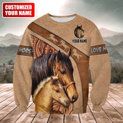 Personalized Name Love Horse All Over Printed Unisex Shirt