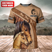 Personalized Name Love Horse All Over Printed Unisex Shirt