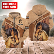 Personalized Name Love Horse All Over Printed Unisex Shirt