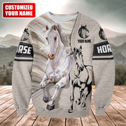 Personalized Name White Horse Q2 All Over Printed Unisex Shirt