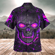 Skull Lava Purple Version Hawaii Shirt