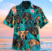 Dachshund Tropical Hawaii Shirt