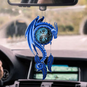 Blue Dragon Dream Catcher Hanging Ornament