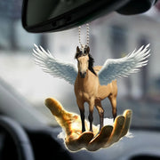 Buckskin Horse Wings Car Ornament