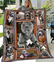 Staffordshire Terrier 3D Fleece Blanket