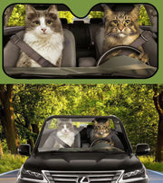 Cats Family Auto Car Sunshade