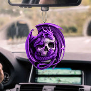 Purple Skull Dragon Hanging Ornament