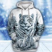 Tiger Winter Art All Over Printed Unisex Shirt - Hoodie