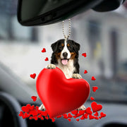 Sennenhund Berner Heart Ornament
