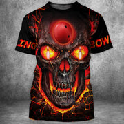 Skull Bowling All Over Printed Unisex Shirt Q100207
