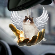 Ragdoll Cat Wings Car Ornament