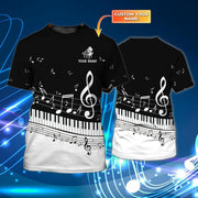 Personalized Name Piano NP3 All Over Printed Unisex Shirt