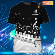 Personalized Name Piano NP3 All Over Printed Unisex Shirt