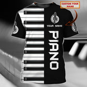 Personalized Name Piano NP6 All Over Printed Unisex Shirt