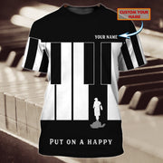 Personalized Name Piano NP8 All Over Printed Unisex Shirt