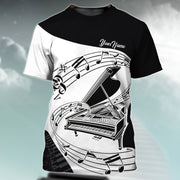 Personalized Name Piano NP12 All Over Printed Unisex Shirt