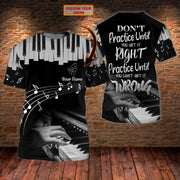 Personalized Name Piano NP21 All Over Printed Unisex Shirt