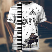 Personalized Name Piano NP22 All Over Printed Unisex Shirt