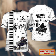 Personalized Name Piano NP22 All Over Printed Unisex Shirt