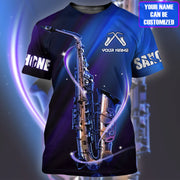 Personalized Name Saxophone All Over Printed Unisex Shirt