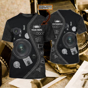 Personalized Name Camera NP12 All Over Printed Unisex Shirt