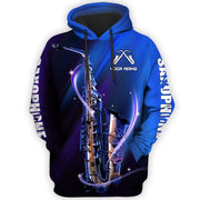 Personalized Name Saxophone All Over Printed Unisex Shirt