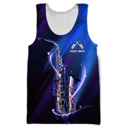Personalized Name Saxophone All Over Printed Unisex Shirt