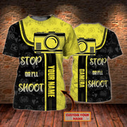 Personalized Name Camera NP15 All Over Printed Unisex Shirt