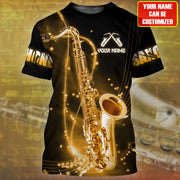 Personalized Name Saxophone 2 All Over Printed Unisex Shirt