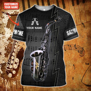 Personalized Name Saxophone 3 All Over Printed Unisex Shirt