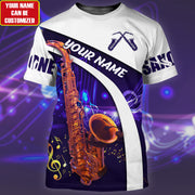 Personalized Name Saxophone 8 All Over Printed Unisex Shirt