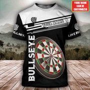 Personalized Name Darts Bulls Eye All Over Printed Unisex Shirt