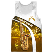 Personalized Name Saxophone 9 All Over Printed Unisex Shirt