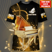 Personalized Name Piano Q4 All Over Printed Unisex Shirt