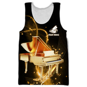 Personalized Name Piano Q4 All Over Printed Unisex Shirt