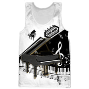 Personalized Name Piano Q6 All Over Printed Unisex Shirt
