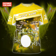 Personalized Name Drum25 All Over Printed Unisex TShirt