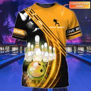 Personalized Name Bowling Player All Over Printed Unisex Shirt - LP01