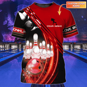 Personalized Name Bowling Player All Over Printed Unisex Shirt - LP04 P210401