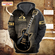 Personalized Name Guitar All Over Printed Unisex Shirt