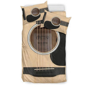 Wood Guitar All over printed Bedding Set