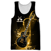Personalized Name Electric Guitar All Over Printed Unisex Shirt