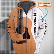 Personalized Name Guitar1 Over Printed Unisex Zipper Hoodie - YL97