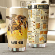 Personalized Name Honey Bee Knowledge Tumbler 20oz 30oz Cup