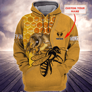 Personalized Name Honey Bee All Over Printed Unisex Shirt