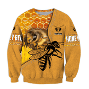 Personalized Name Honey Bee All Over Printed Unisex Shirt