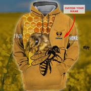 Personalized Name Honey Bee All Over Printed Unisex Shirt