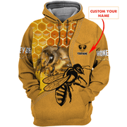 Personalized Name Honey Bee All Over Printed Unisex Shirt